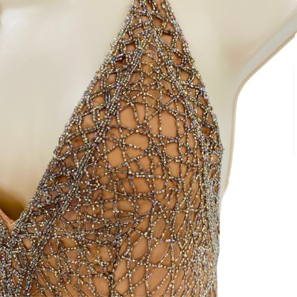 X by NBD | NEW Rischa Sequins V-Neck Cocktail Mini Dress in Candy Size M - Picture 3 of 4